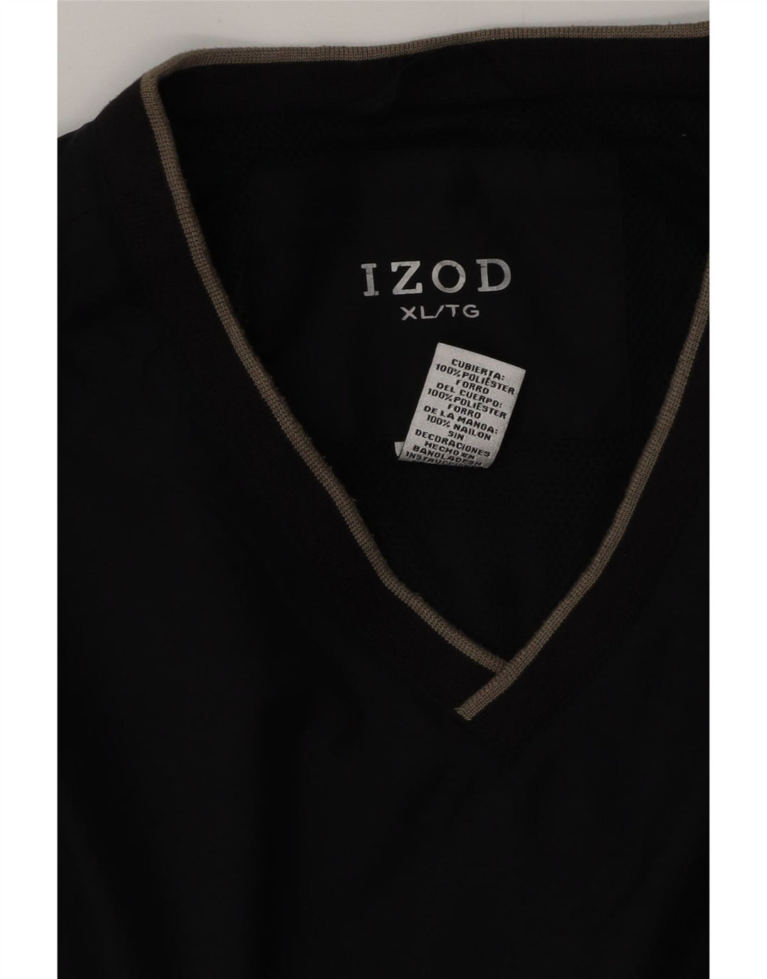 Izod Męska bluza dresowa Top Jacket XL Granatowy poliester
