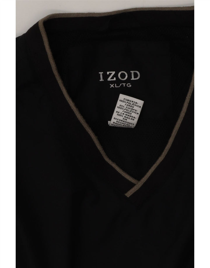 Izod Męska bluza dresowa Top Jacket XL Granatowy poliester