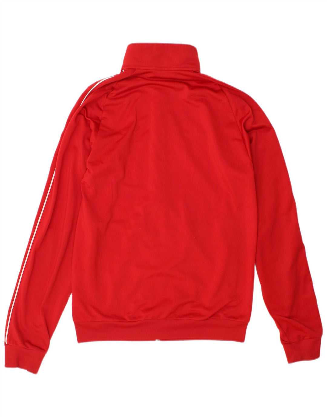 Adidas Męska bluza dresowa, mała, czerwona, poliestrowa