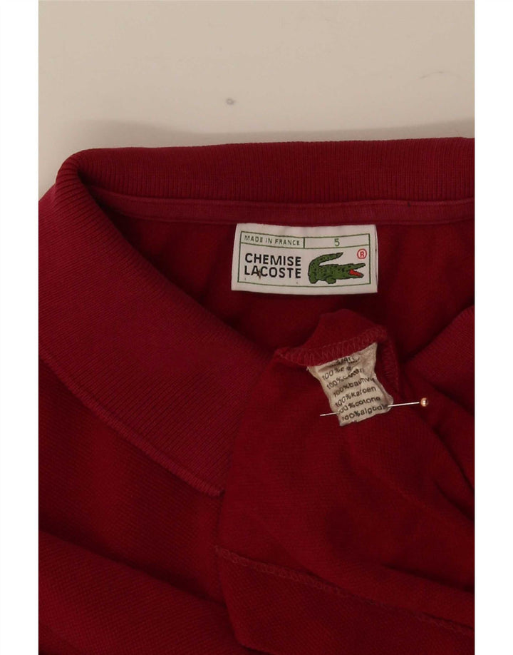 Męska koszulka polo Lacoste, rozmiar 5, duża, czerwona, bawełniana