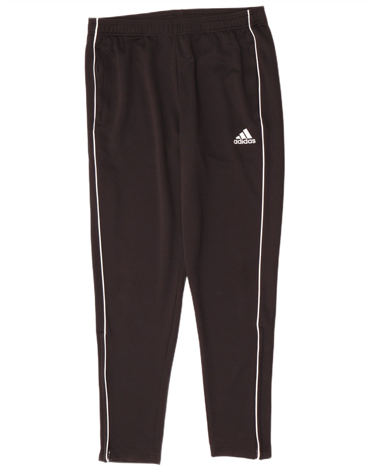 Męskie spodnie dresowe Adidas, duże, czarne, poliestrowe