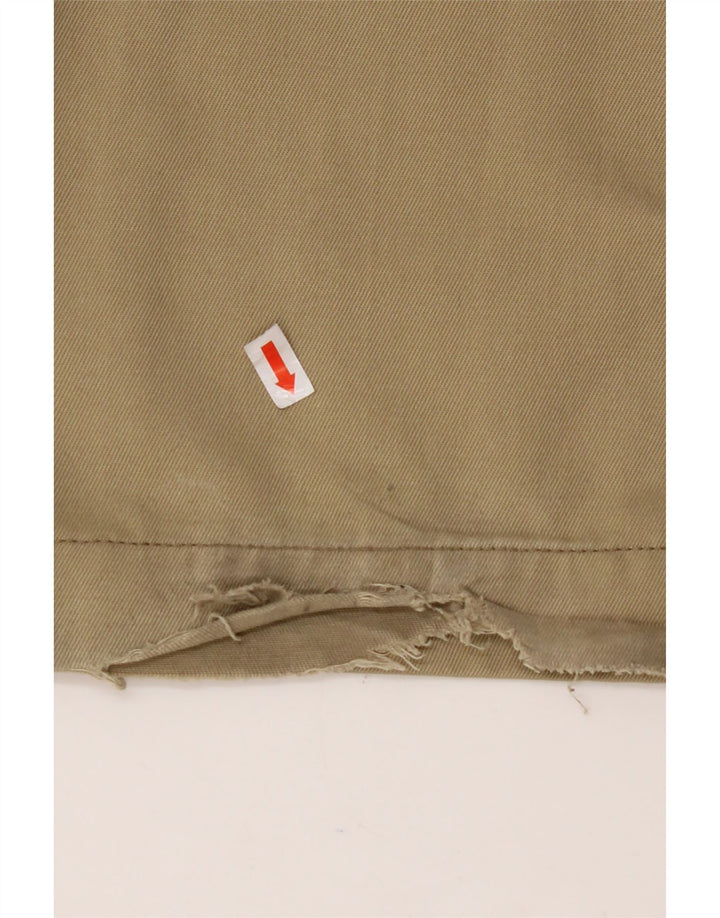 ENERGIE Mens Straight Chino Trousers W34 L34 Khaki Polyester
