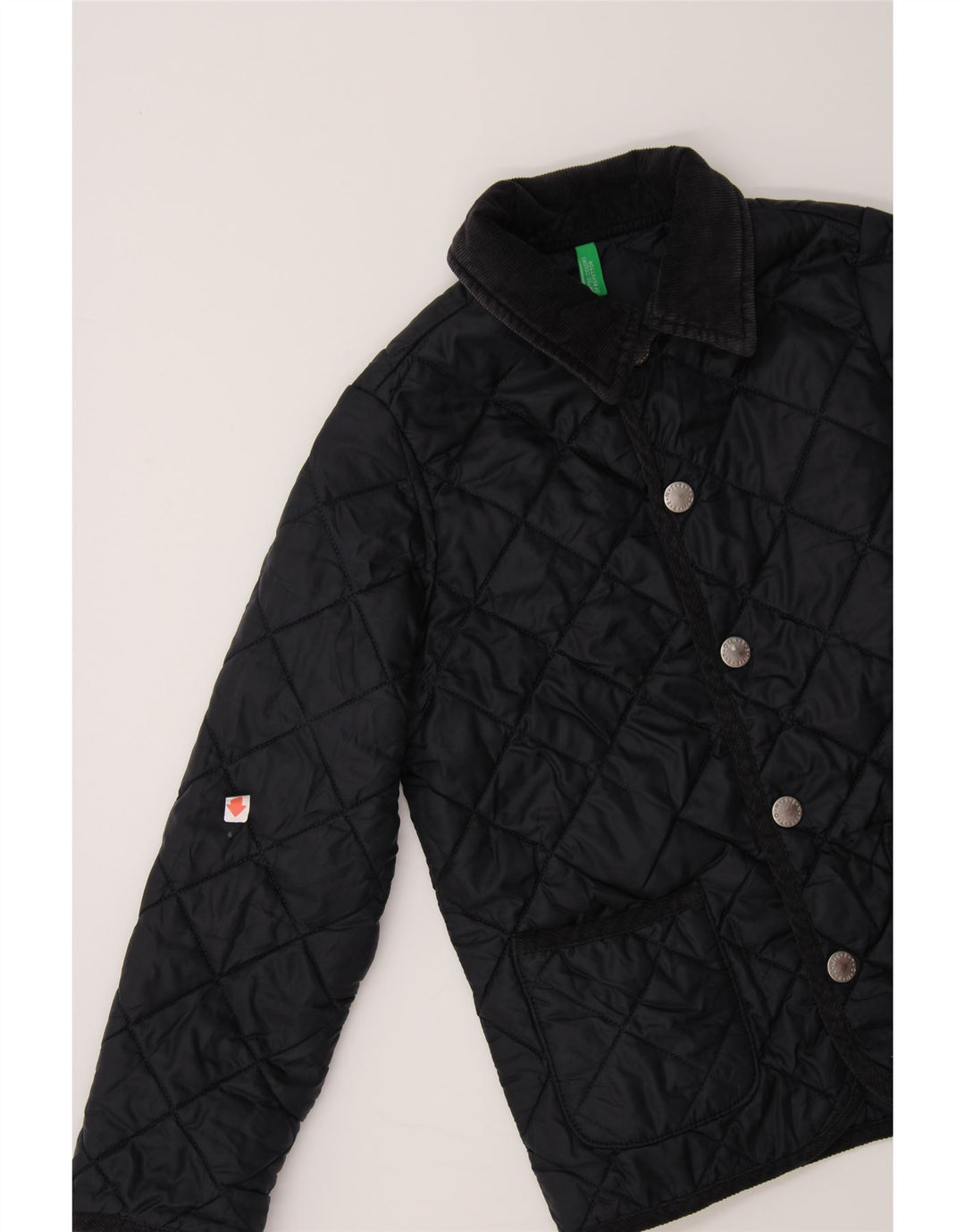 BENETTON Boys Quilted Jacket 7-8 Years Navy Blue Vintage Benetton and Second-Hand Benetton from Messina Hembry 