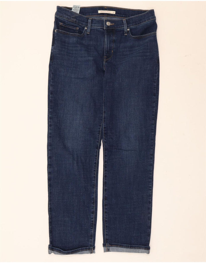 Damskie dżinsy Levi's 314 Shaping Straight W28 L27 Niebieska bawełna