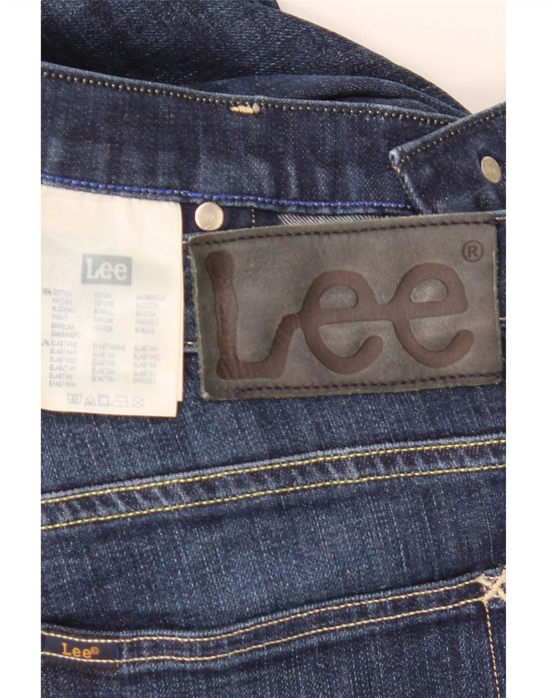 Męskie jeansy Lee Powell Straight W33 L31 Niebieskie bawełniane
