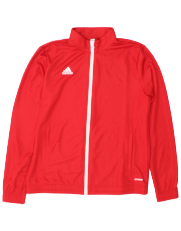 Damska kurtka dresowa Adidas UK 16/18, duża, czerwona, poliester