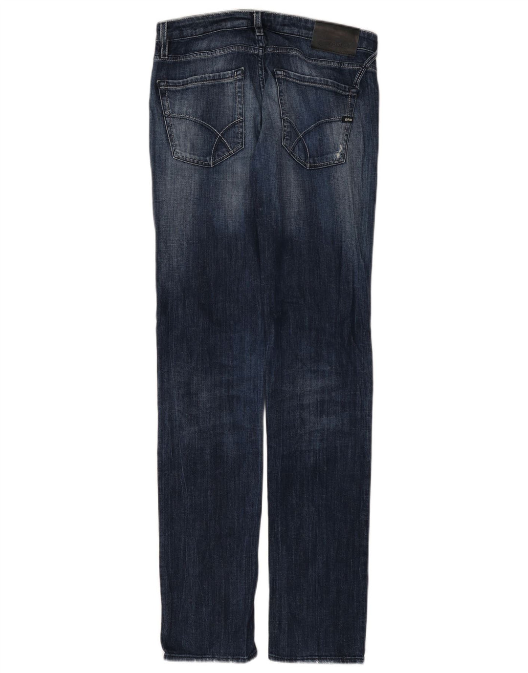 Damskie jeansy Gas Slim W30 L34 Niebieskie bawełniane