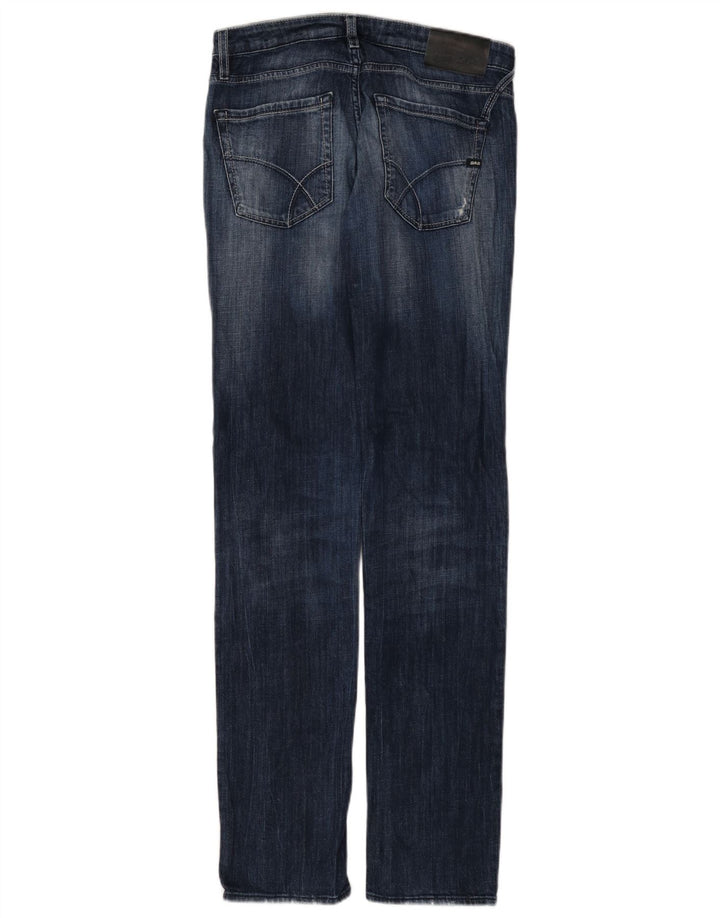 Damskie jeansy Gas Slim W30 L34 Niebieskie bawełniane