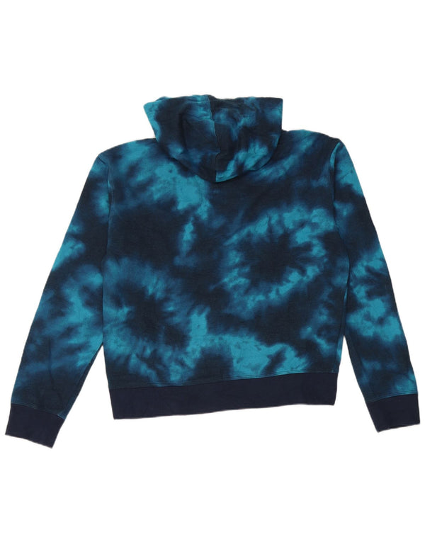 Damski sweter z kapturem Champion UK 14 Średni niebieski Tie Dye Cotton