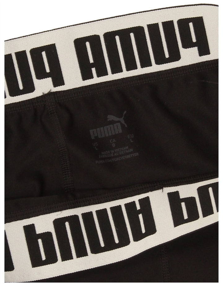 Damskie legginsy Puma Graphic Crop UK 14, duże czarne