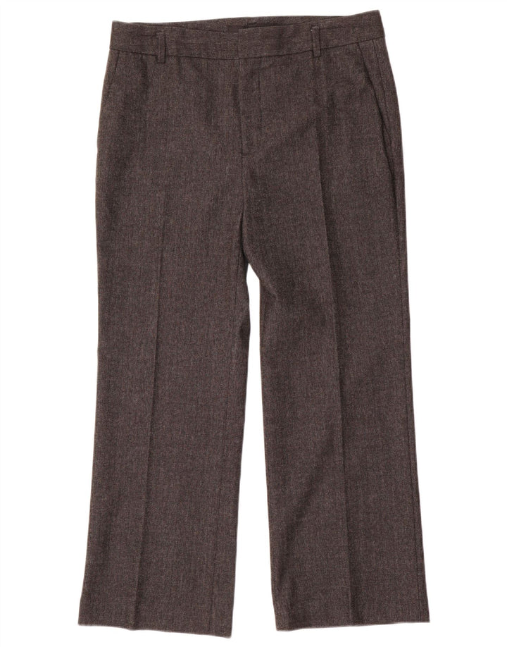 Damskie proste spodnie garniturowe Zara EU 40 Medium W30 L27 Szara jodełka