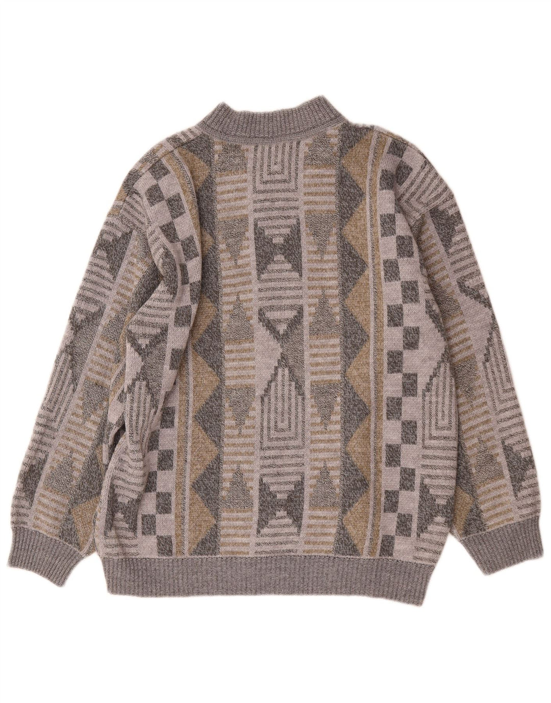 Męski sweter Steiner XL, wielokolorowy, geometryczny