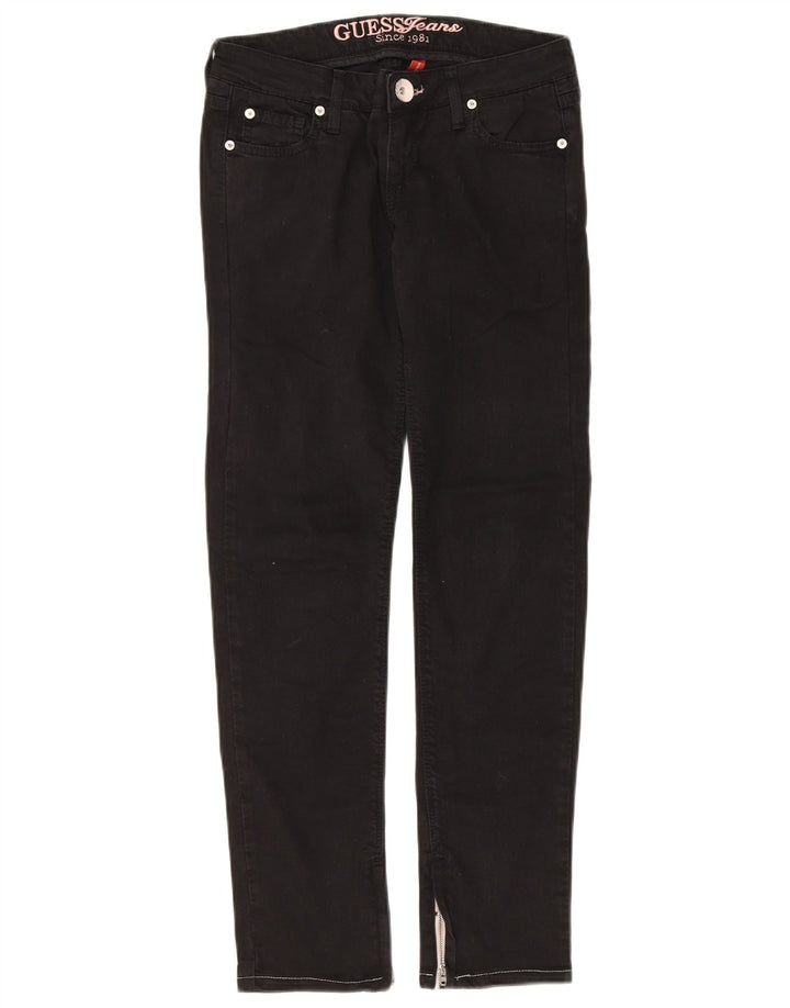 Jeansy damskie GUESS W26 L28 Czarne bawełniane