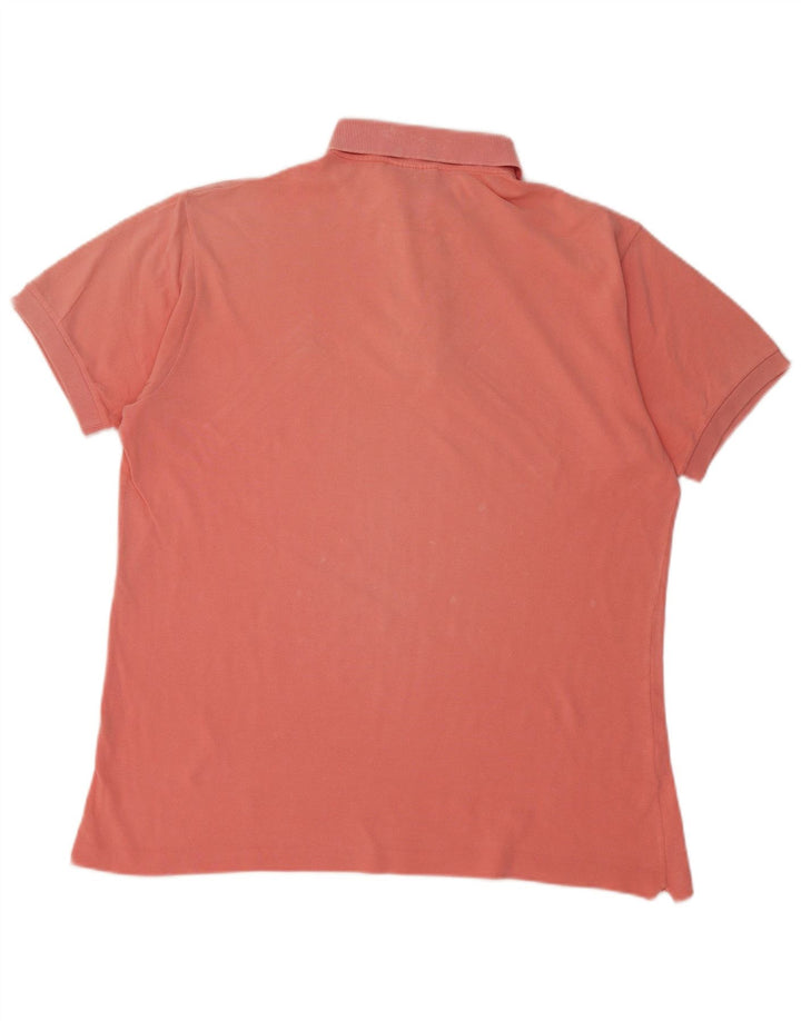 Męska koszulka polo LACOSTE, rozmiar 4, średni, różowy, bawełniany