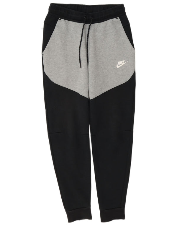 Męskie spodnie dresowe Nike Joggers XS Szara bawełna z blokami kolorów
