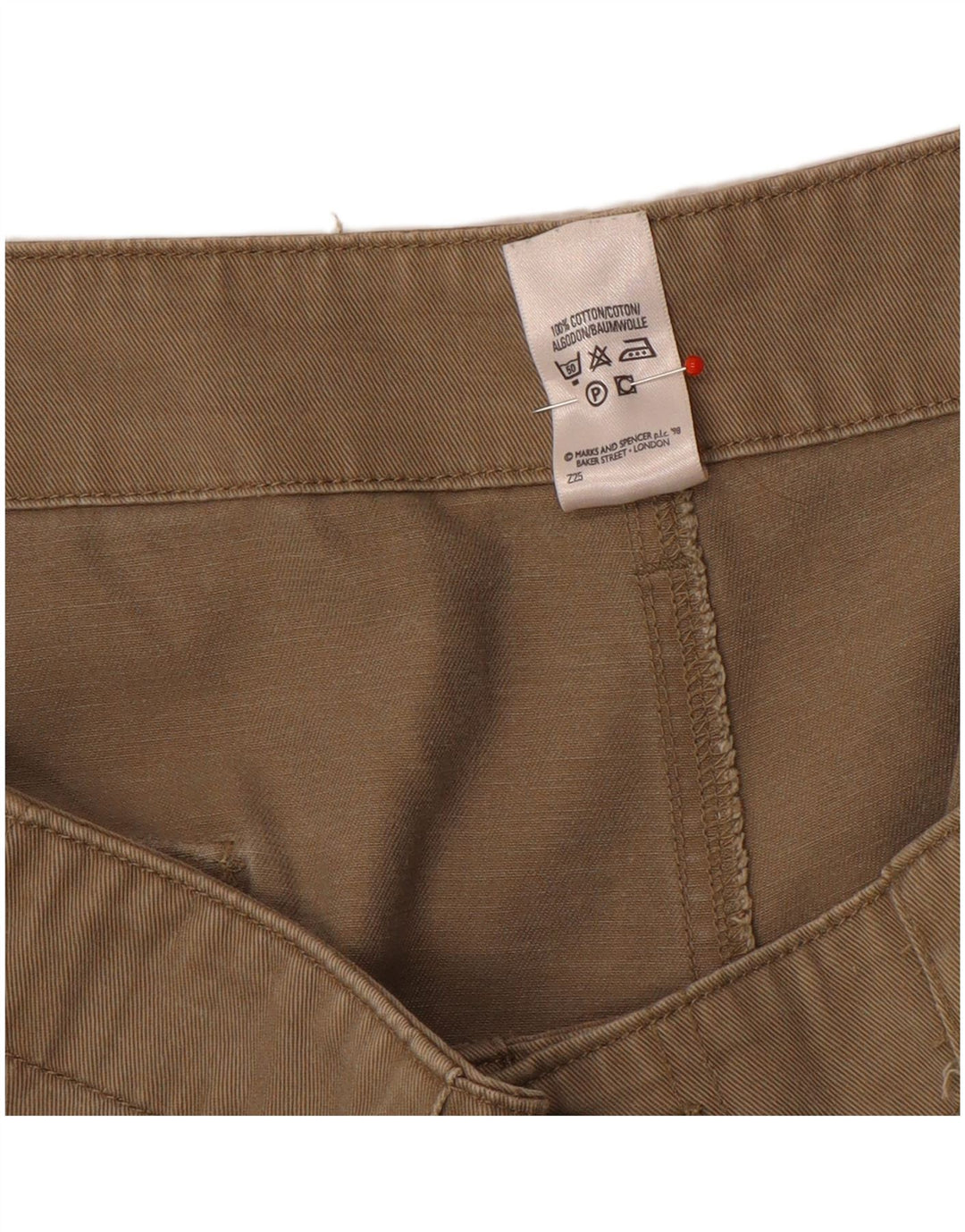 Męskie spodenki cargo Marks & Spencer XL W40, beżowe, bawełniane