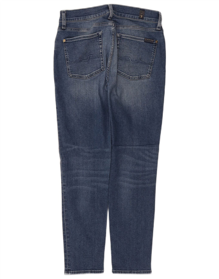 7 For All Mankind Damskie jeansy slim W32 L27 Niebieska bawełna