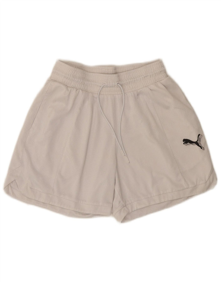 Damskie spodenki sportowe Puma UK 8, małe, białe, poliestrowe