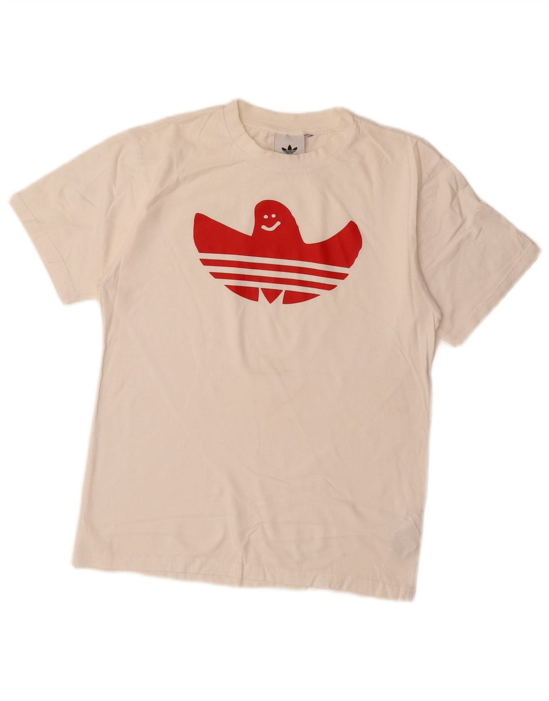 Męska koszulka z grafiką Adidas, mała, biała