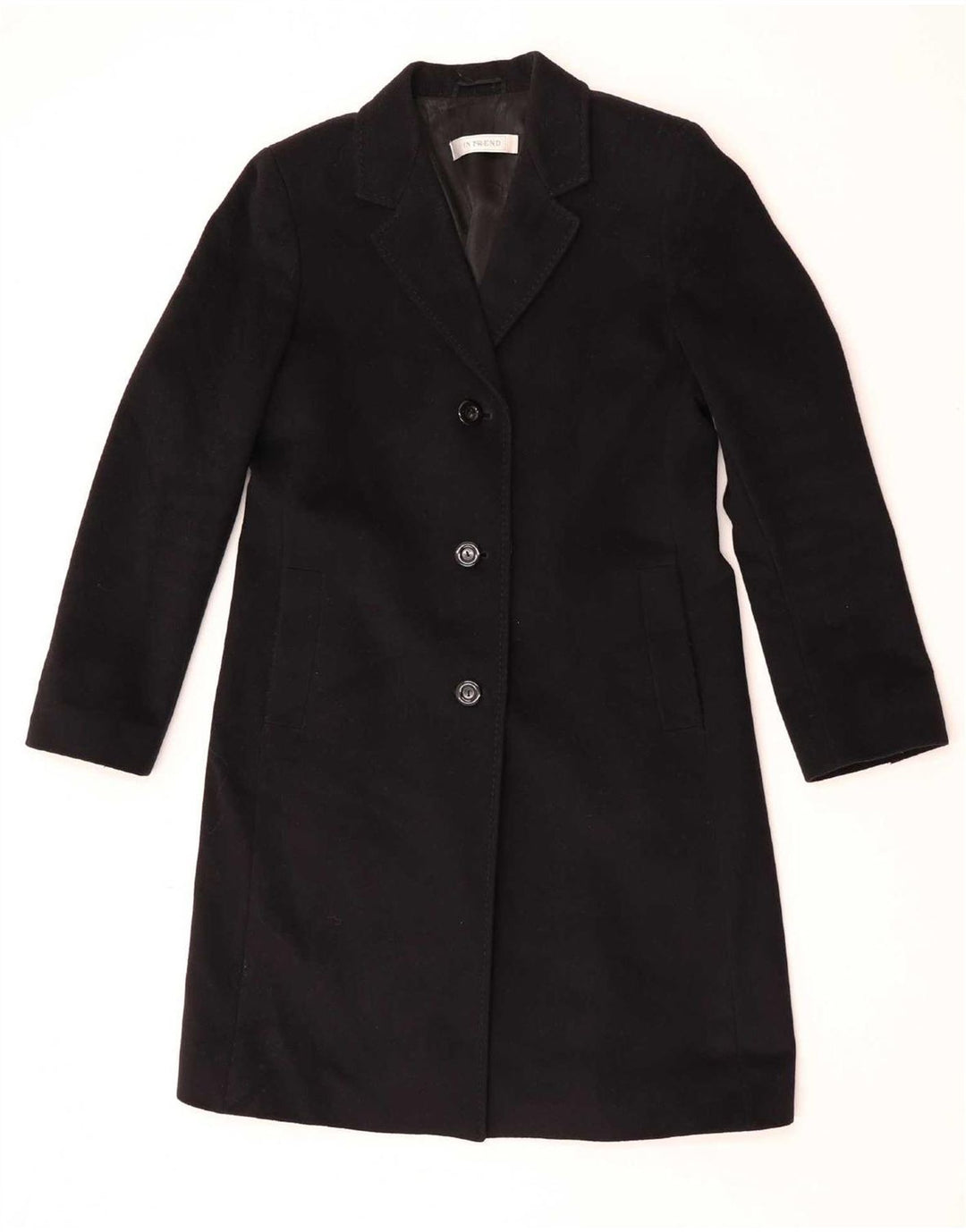 Płaszcz damski Intrend UK 12 Medium Black Wool