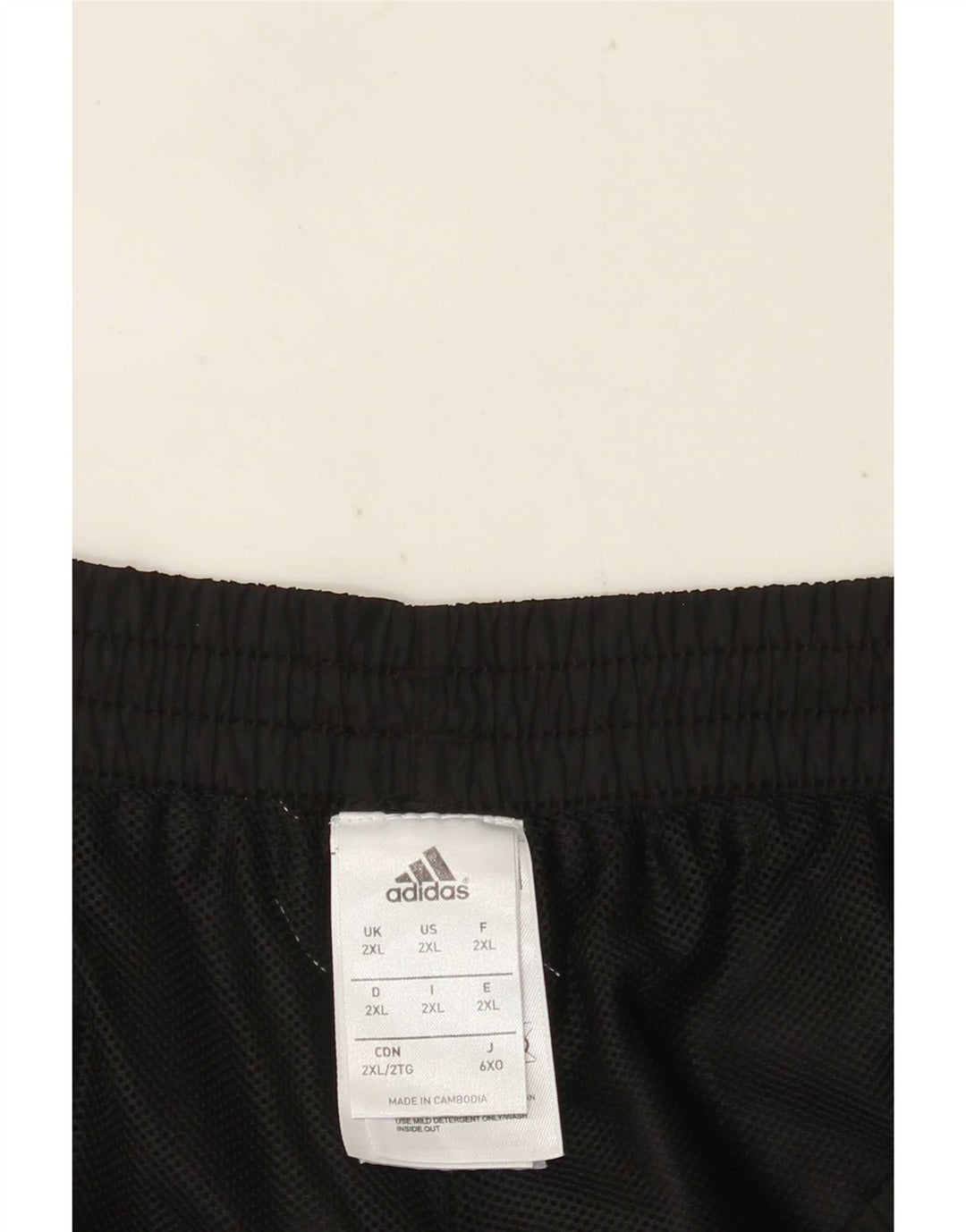 Męskie spodenki sportowe Adidas 2XL Czarny poliester z blokami kolorów