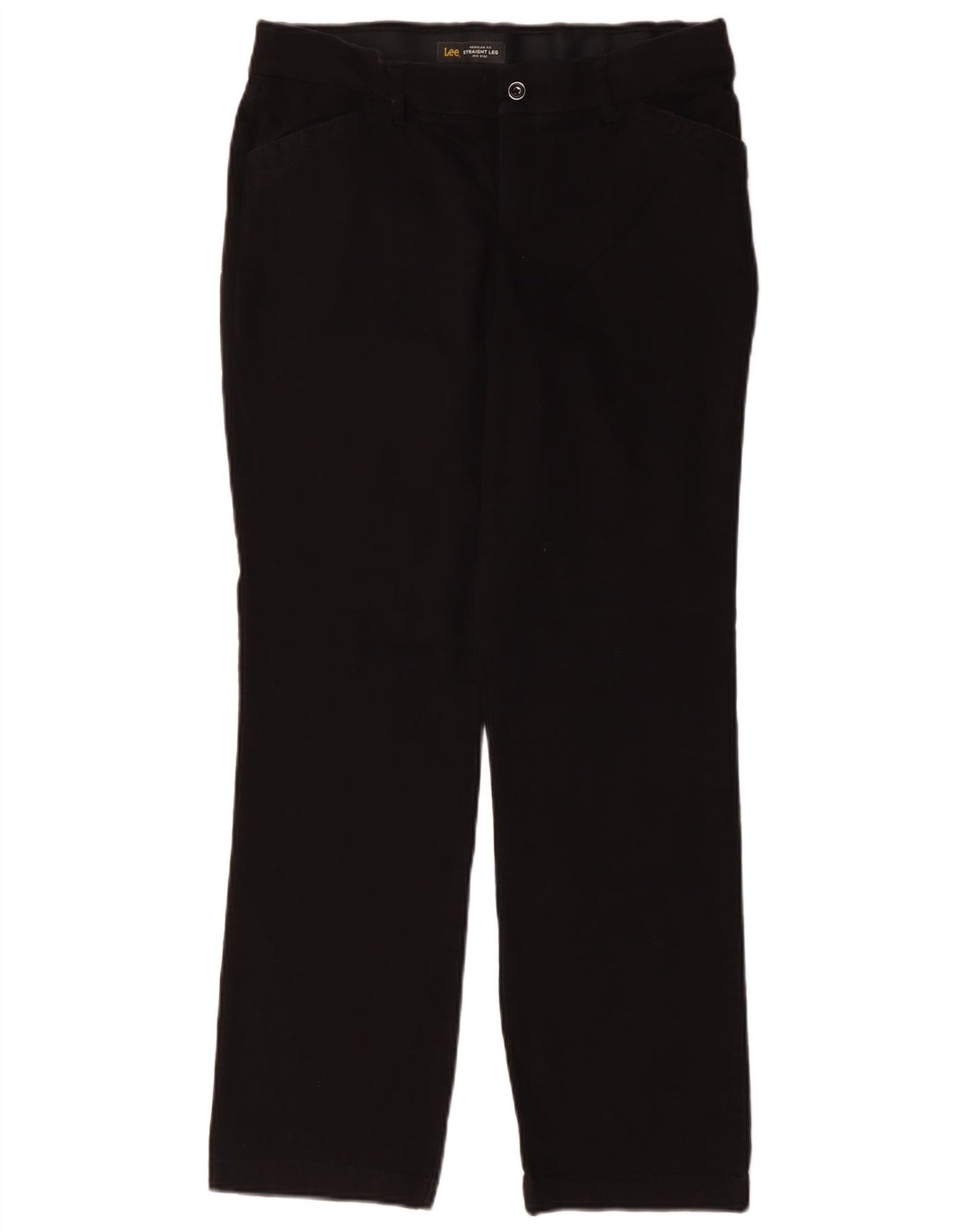 Damskie spodnie codzienne LEE ze średnim stanem i regularnym krojem US 8 Medium W32 L30 czarne