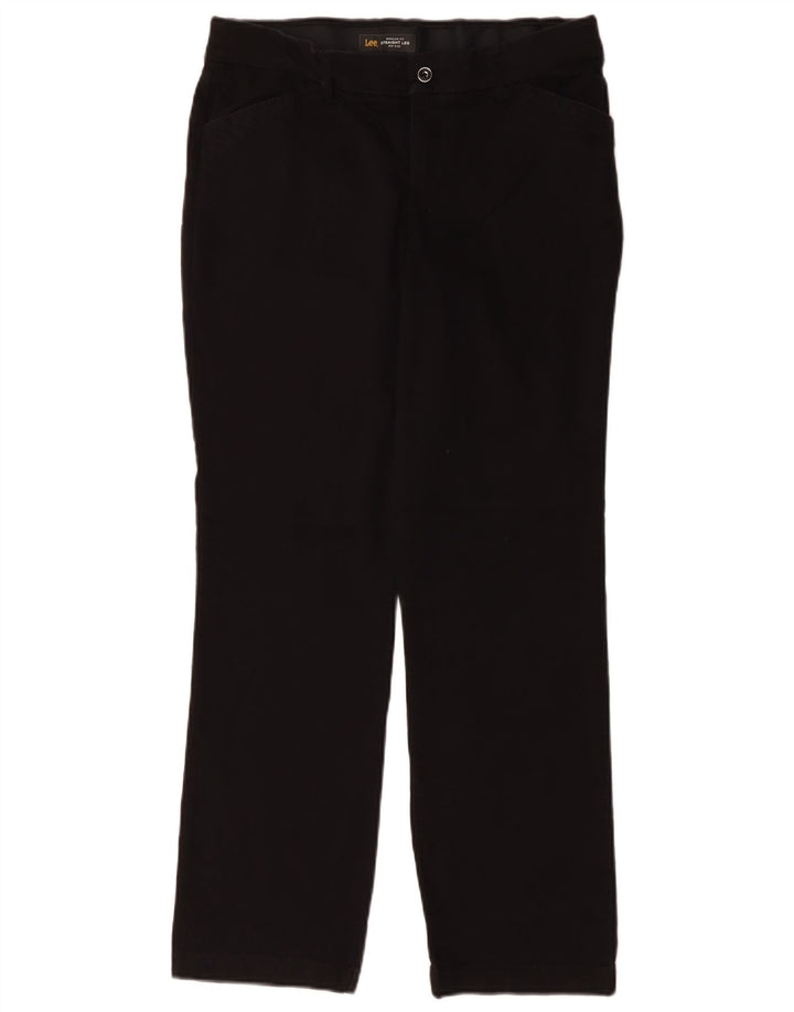 Damskie spodnie codzienne LEE ze średnim stanem i regularnym krojem US 8 Medium W32 L30 czarne