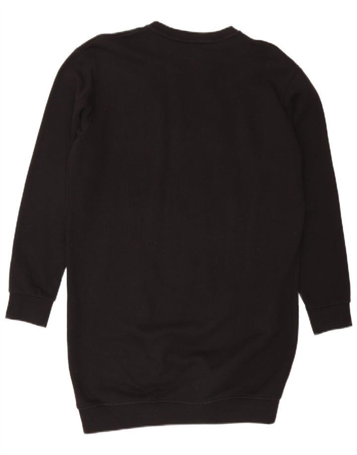 Damska bluza dresowa Pyrex Oversize Sukienka UK 10 Mała czarna bawełna