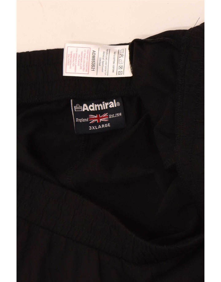 Męskie spodenki sportowe Admiral 3XL, czarne, bawełniane