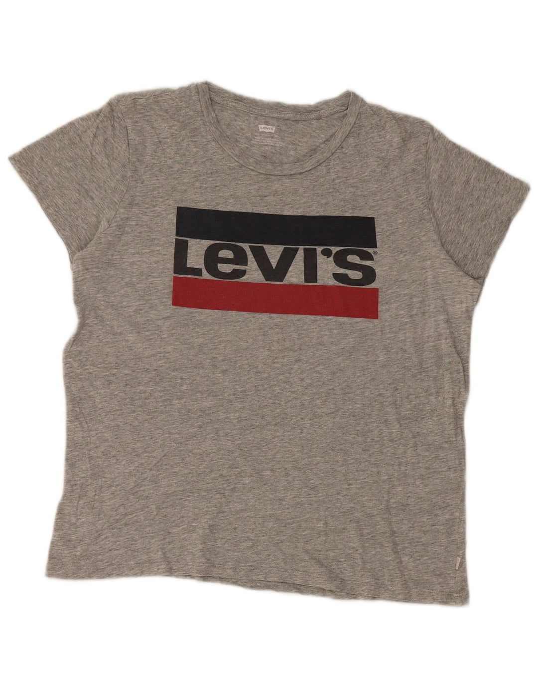 Damska koszulka z grafiką Levi's Top UK 14, średnia szara bawełna