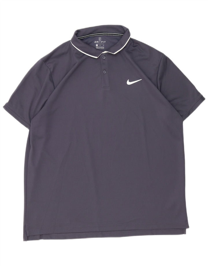 Męska koszulka polo Nike XL, szara, poliestrowa, sportowa