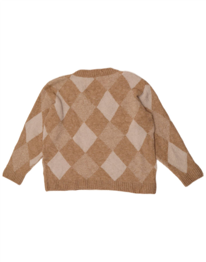 Marks & Spencer Damski sweter z dekoltem w kształcie litery V, UK 10, mały beż