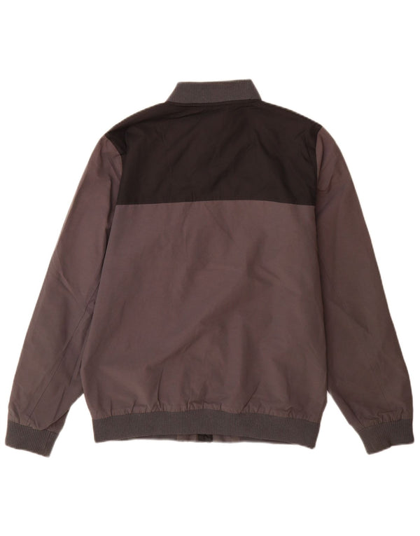 Lyle & Scott Boys Bomber Jacket 14-15 Years Grey Colourblock Cotton