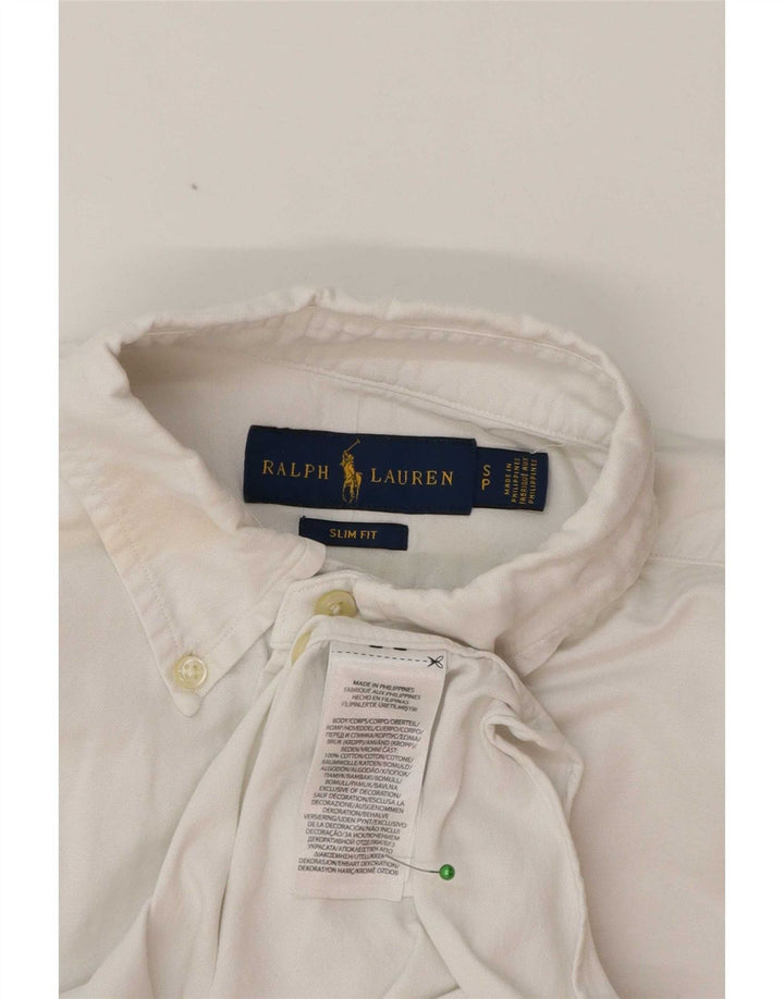 Koszula męska Ralph Lauren o dopasowanym kroju, mała, biała, bawełniana