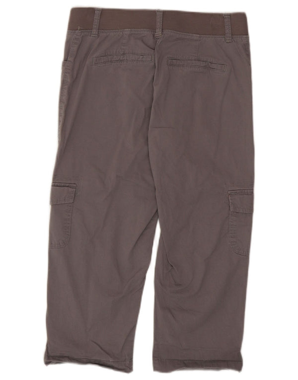 Damskie spodnie cargo Lee o swobodnym kroju Capri US 6 Medium W28 L20 Szara bawełna