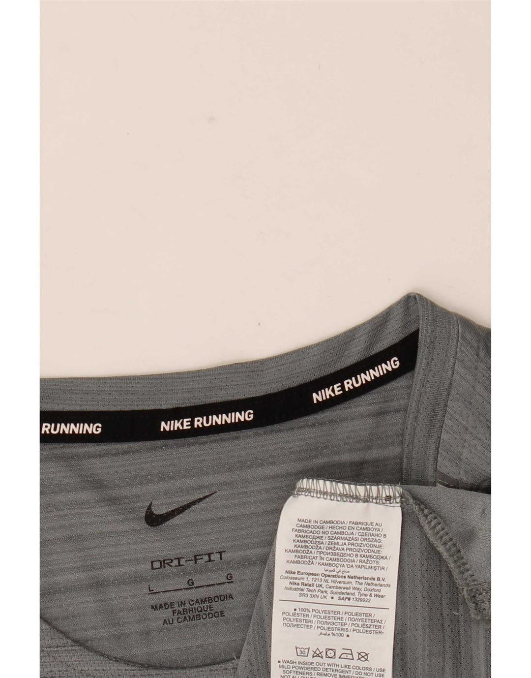 Męski T-shirt Nike Dri Fit, duży, szary, poliestrowy