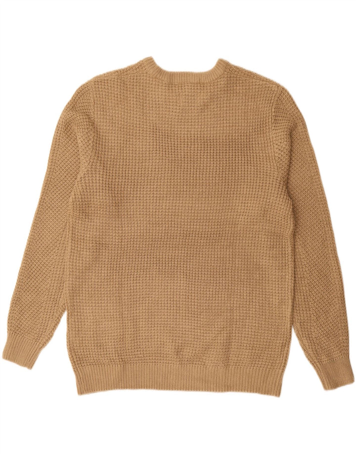 JACK & JONES Męski sweter z okrągłym dekoltem 2XL Brązowy akryl
