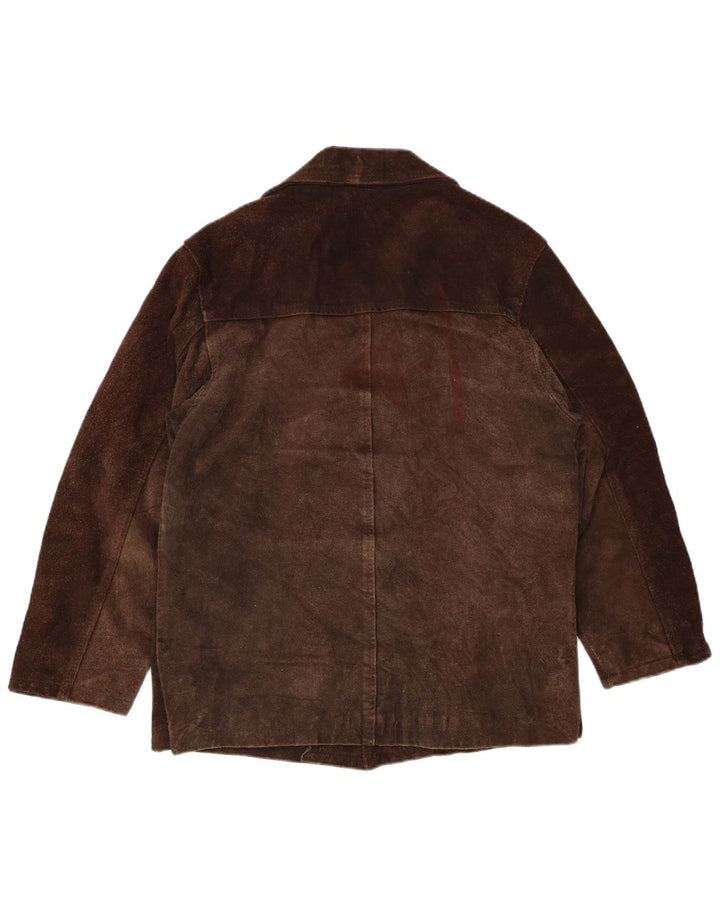 Vintage męska zamszowa kurtka UK 38 średni brąz