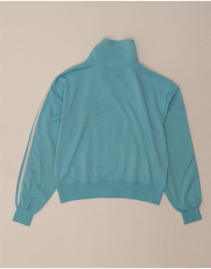 Damska bluza dresowa Adidas Crop Top Jacket UK 14 Średni niebieski poliester