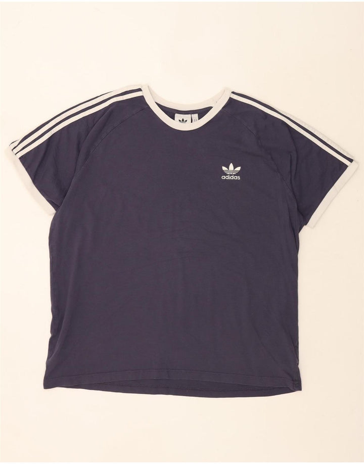 T-shirt męski ADIDAS Top 2XL, granatowy, bawełniany