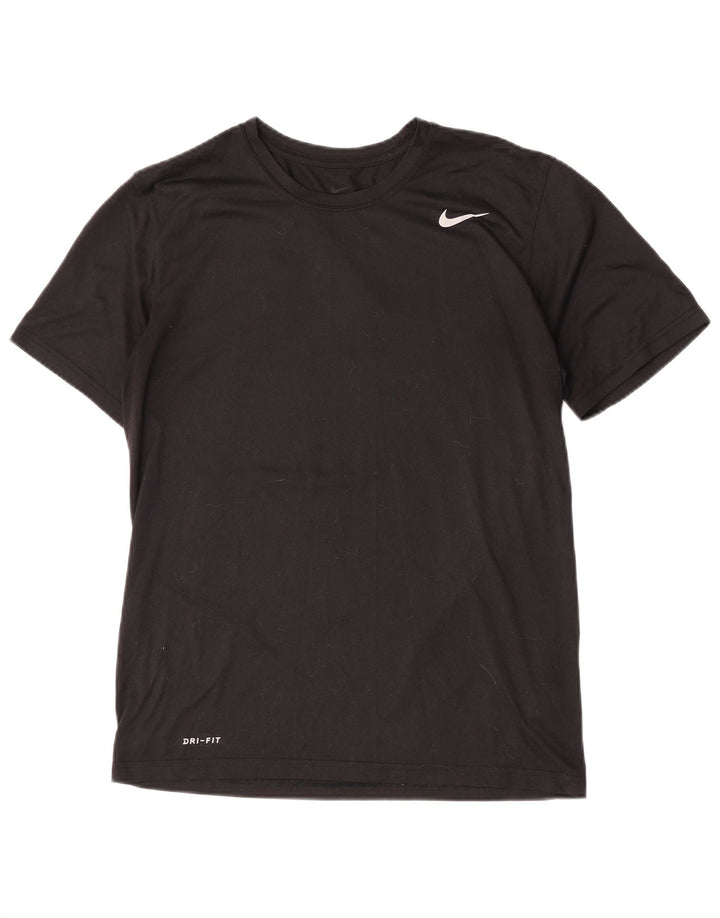 Męska koszulka Nike Dri Fit Top, średni czarny poliester