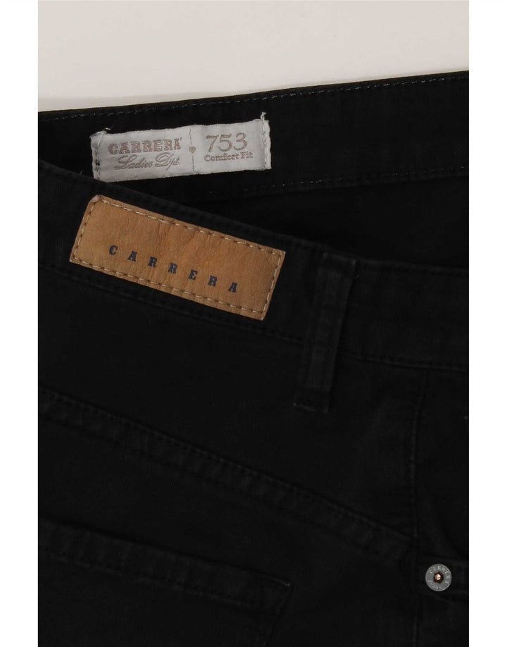 Damskie jeansy Carrera Comfort Fit Straight W34 L31 Czarne