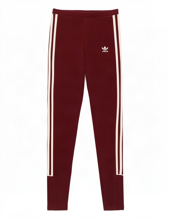 Legginsy damskie Adidas UK 6 XS Burgundowa bawełna