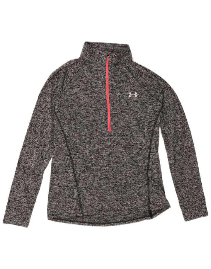 Damski dres Under Armour Heat Gear Pullover Top UK 12 Średni Szary