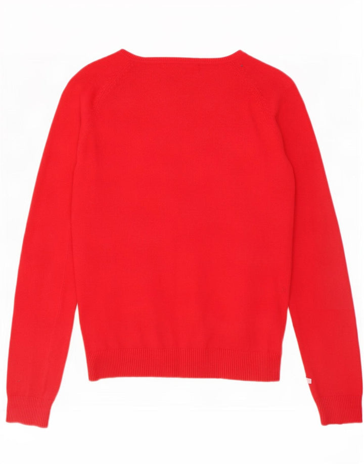 Sweter damski Zara Cardigan UK 14, duży, czerwony, bawełniany
