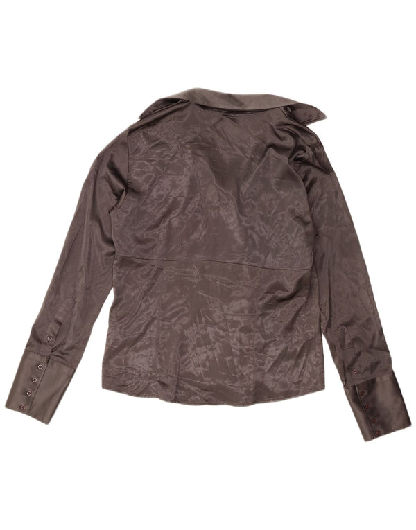 Damska bluzka koszulowa Zara UK 18 XL, szary poliester