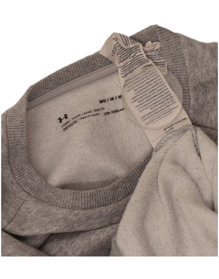 Męski sweter UNDER ARMOUR Cold Gear, średnioszary, bawełniany w plamki