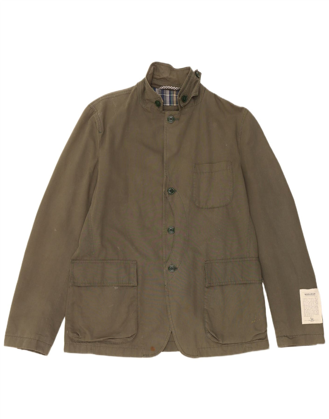 Kurtka męska Woolrich Utility UK 40, duża, zielona bawełna