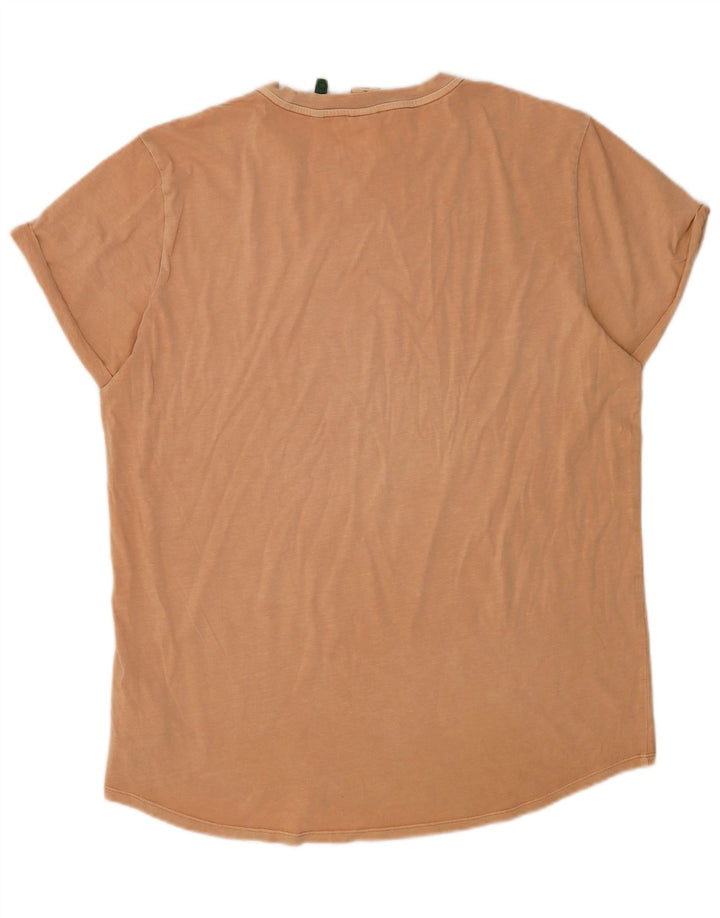 T-shirt męski G-Star XL, beżowy, bawełniany