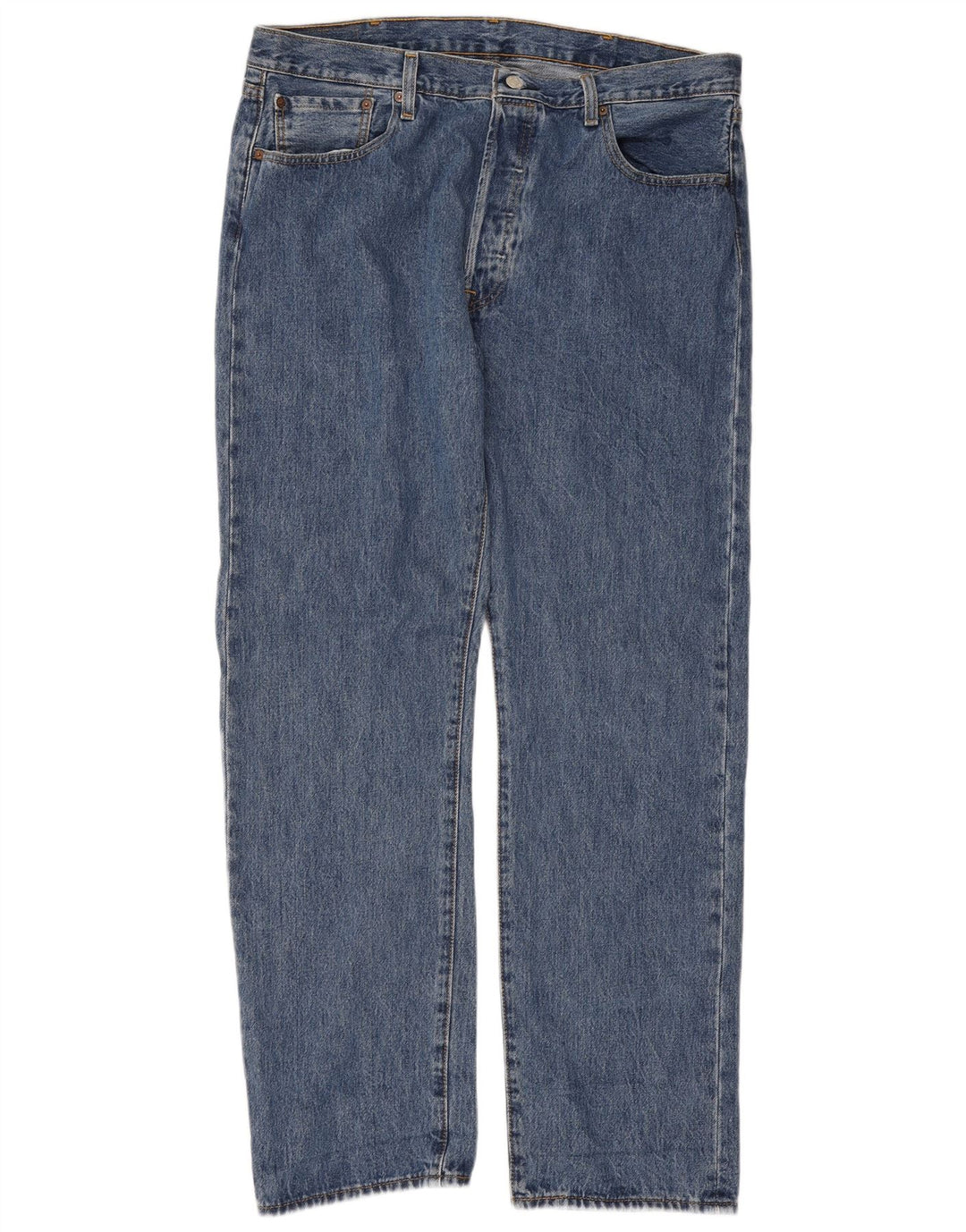 Męskie jeansy Levi's 501 Straight W38 L32 Niebieskie bawełniane